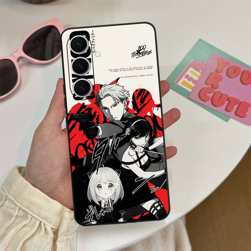 Classic Anime Spy X Family Phone Case For Samsung S 24 Fe 25 Ultra Plus 20 Lite 21 30 22 23 24 22 Ultra 5G Fundas