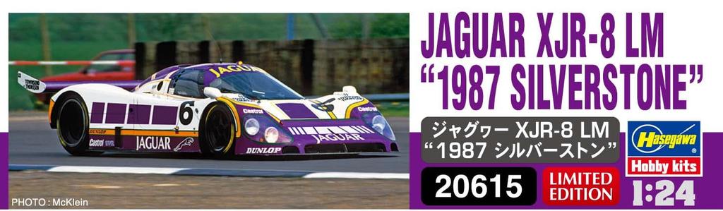 Hasegawa Jaguar LM 1987 Silverstone Plastic Model 20615 1/24 XJR-8