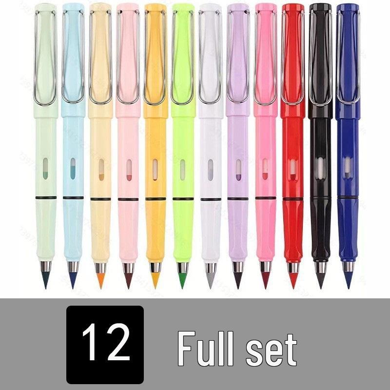 12-Color Everlasting Colored Pencil with Innovative Black Technology