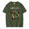 Funny Anime Cartoons Lego-las Printed T-shirt Humor Style Summer Fashion Short-sleev T Shirt Y2k Streetwear Cotton Tee Camisetas