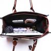 European & American Fashion Crocodile-Pattern Mother-Daughter Bag 3-Piece Set Large-Capacity Multi-Functional Embossed Handheld Shoulder Crossbody Bag