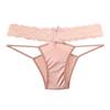 CINOON Women Sexy Lingerie G String Panties Femal Solid Lace Waist Underwear Low-waist Bow Underpant Comfort Intimate