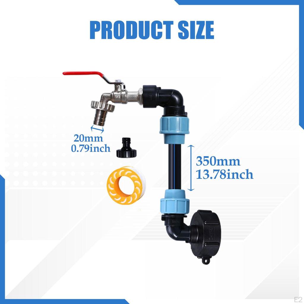 IBC Tote Tank Adapter Faucet Professional Multipurpose Garden Hose Connector
