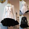Elegant Women Gothic Vintage Dress Perfect For Victorian Cosplay And Lolita Ruffle Prom