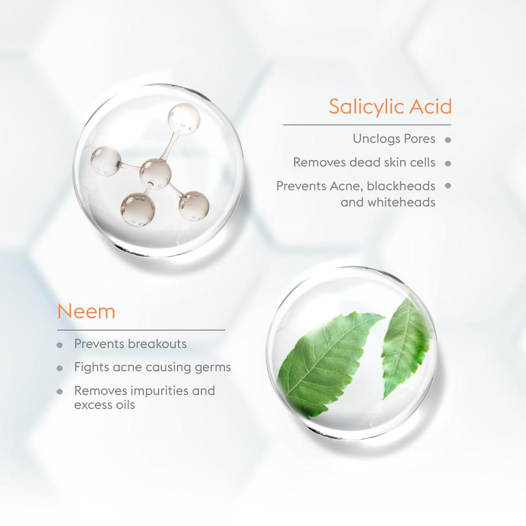 VLCC Serum Facewash 100 Ml With Salicylic Acid And Neem For Deep Cleansing And Clear Skin Face Wash For Daily Use