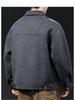 Men's American Style Heavyweight Wool Cashmere Jacket - Double-faced, Thickened, High-end, Plus Size Casual Outerwear for 2025.