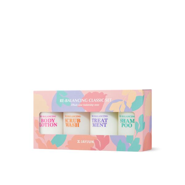 Jay Jun Official Store Șampon de călătorie Gel de gel pentru corp Revalation Classic Set (Șampon+Tratament+Spălă de corp+Loțiune de corp), Set de cosmetice populare coreene