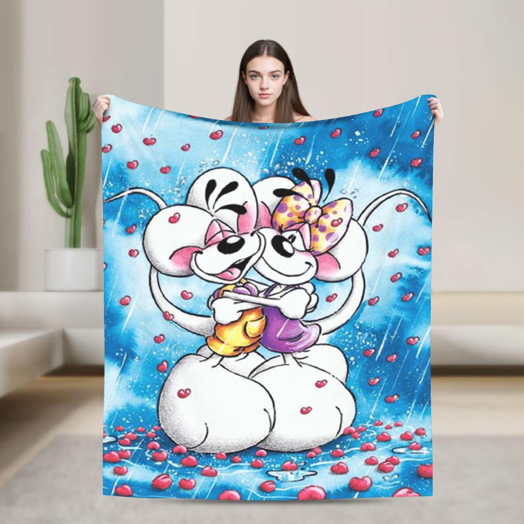 Cartoon Diddl Diddlina Flannel Blanket Winter Soft Durable Bedding Throws for Child Outdoor Funny Bedspread Sofa Bed Cover