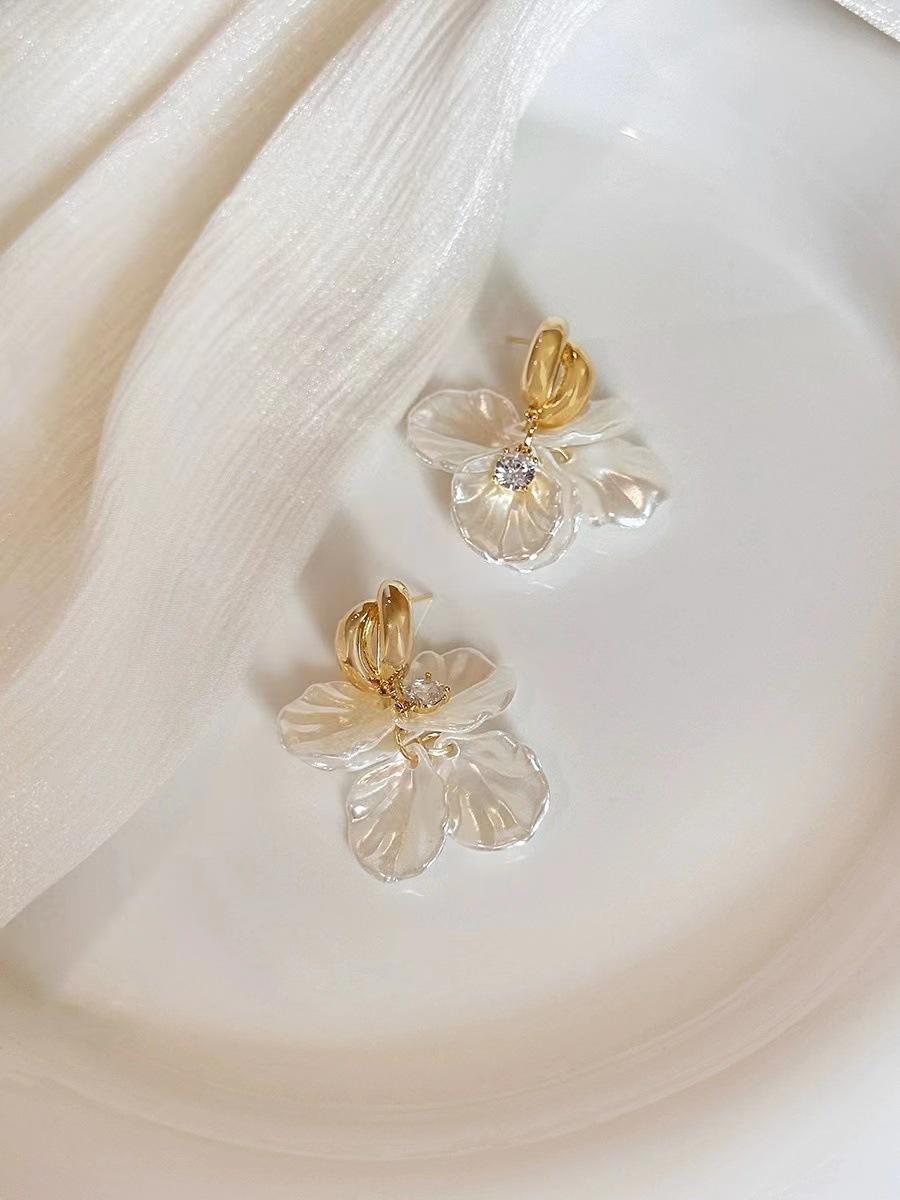 

Новые серьги в стиле морского отпуска со свежими цветами, легкие, роскошные и высококачественные серьги