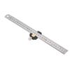 Durable 12 Inch Steel Ruler Silver Aluminum Alloy Metric Imperial Ruler 30cm Aluminum Alloy Ruler Home Improvement
