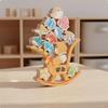Wooden Animal Stacking Toy HandEye Coordination Training Bear Balance Game Develops