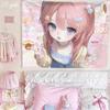 Japanese-Style Sweet Girl Tapestries, Soft And Cute Atmosphere In A Girl'S Bedroom, Wall Decoration Fabric For Home Decoration