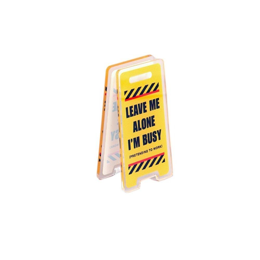 10 PCS I'm Busy Desk Decor Sign Leave Me Alone Desk Accessories Funny Acrylic Desk Sign  Unisex Gift