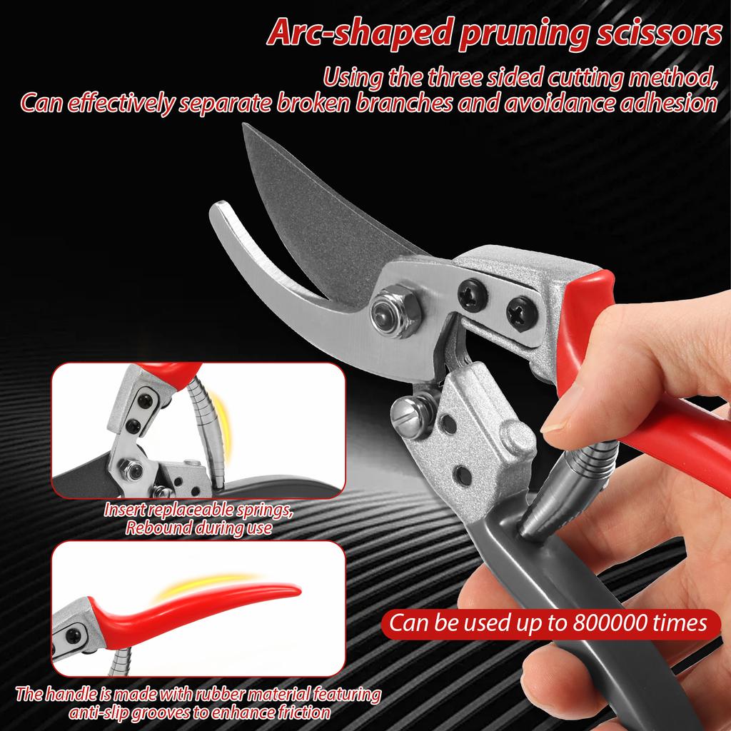 3/2Pcs Garden Pruning Shears Set Stainless Steel Trimming Scissors Professional Flower Scissors for Flowers/Herbs/Small Branches