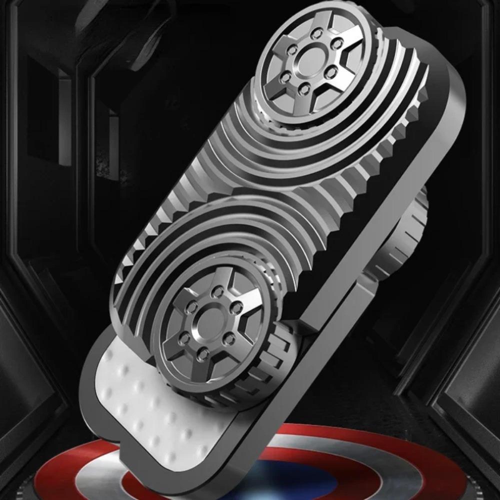 Wheels Rolling Unlimited Pushing Card New Metal Fidget Toy EDC Pressure Relief Play Cool Relaxing Anti Anxiety Small Exquisite