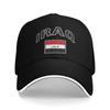 Women Unisex Iraq Flag Proud Iraqi Outdoor Hat Adjustable Baseball Caps Casual Baseball Cap Snapback Hats