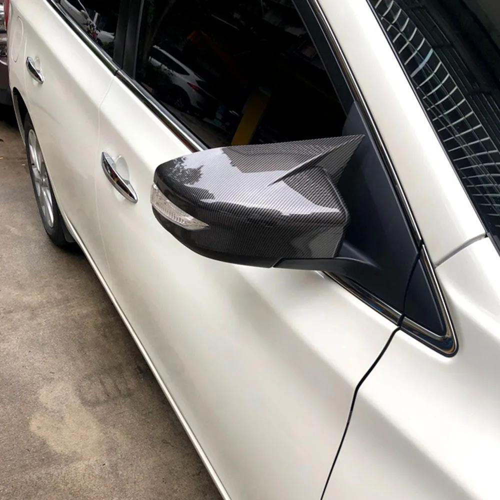 For NISSAN Altima 2013-2018 Sentra/Sylphy 2016-2019 Mirror Cover Rearview Side Mirror Cover Wing Cap Exterior Rear View Trim