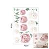 Peony Flower Home Wall Sticker Living Room Background Decal Mural DIY Decoration