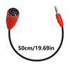 5Pin DIN Female to 3.5mm TRS Male Adapter Cord Connection Cable Wire for DIN 5Pin Devices and Sound Systems 19.69inch