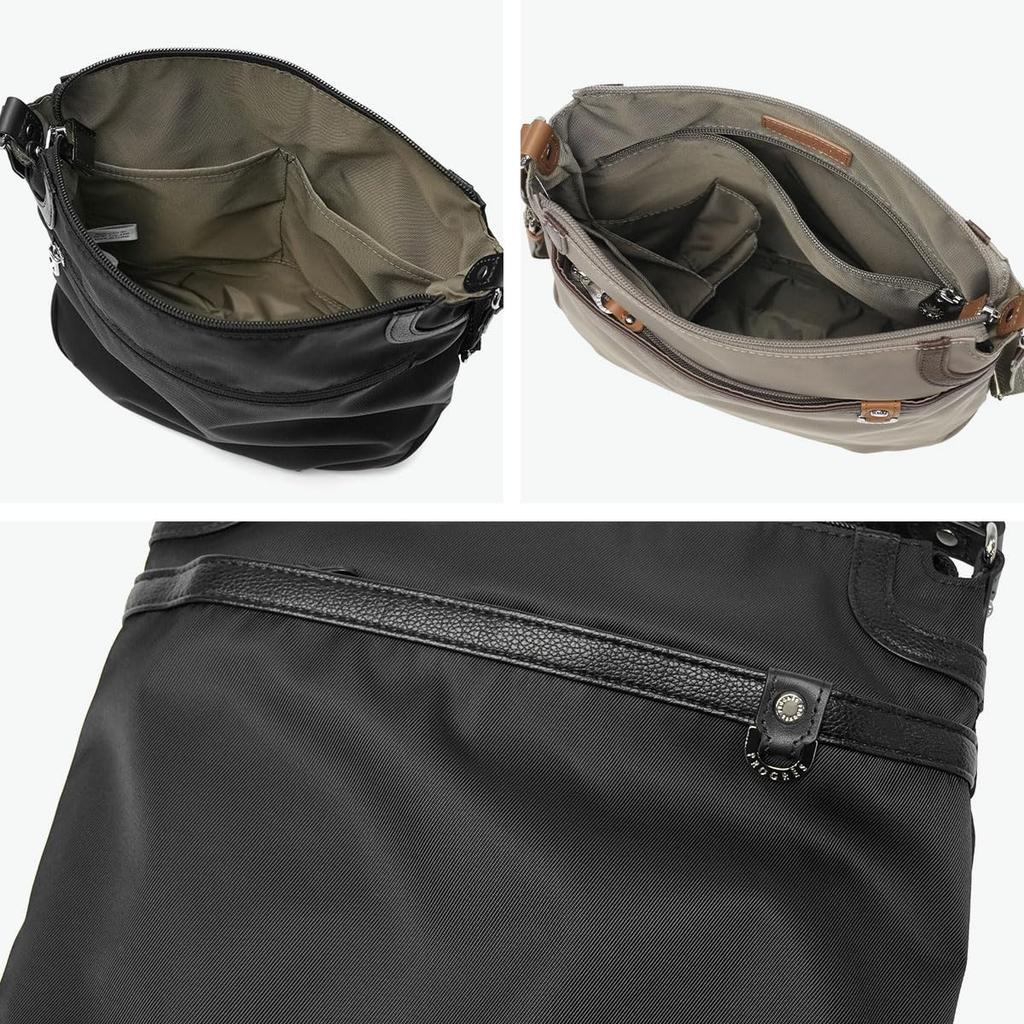 Abess Shoulder Bag 7L Vertical Travel Elegance 20182 Black [Progre]