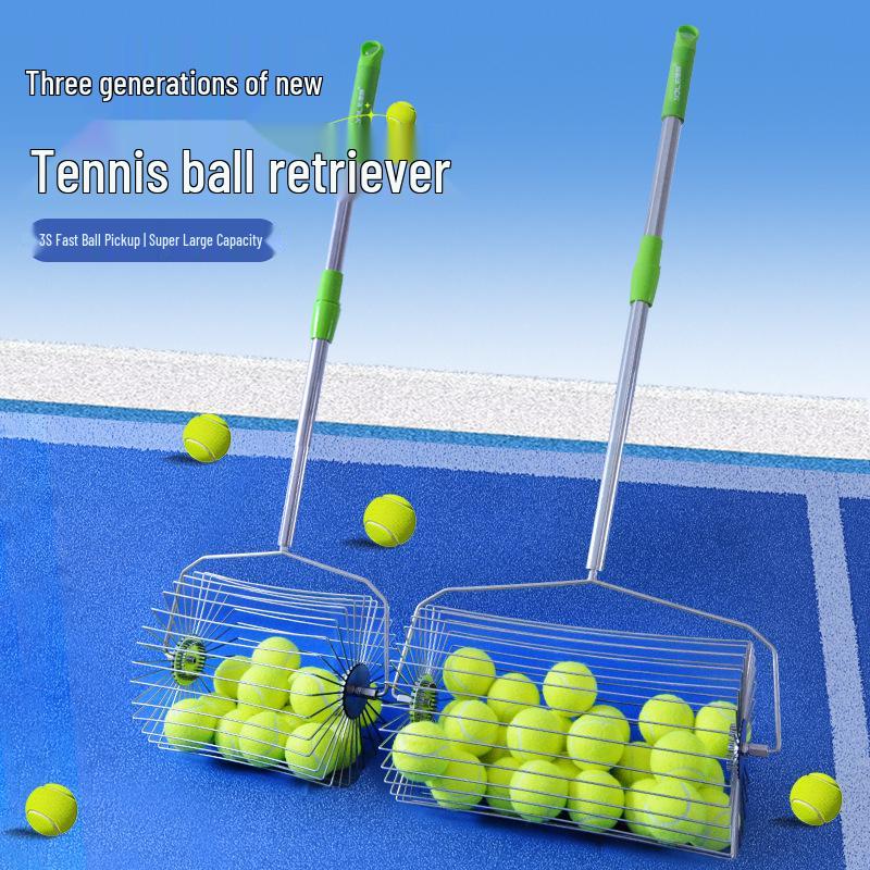 Raccoglitore Automatico Portatile per Palline da Tennis e Cesto Allenatore Multi-Palla