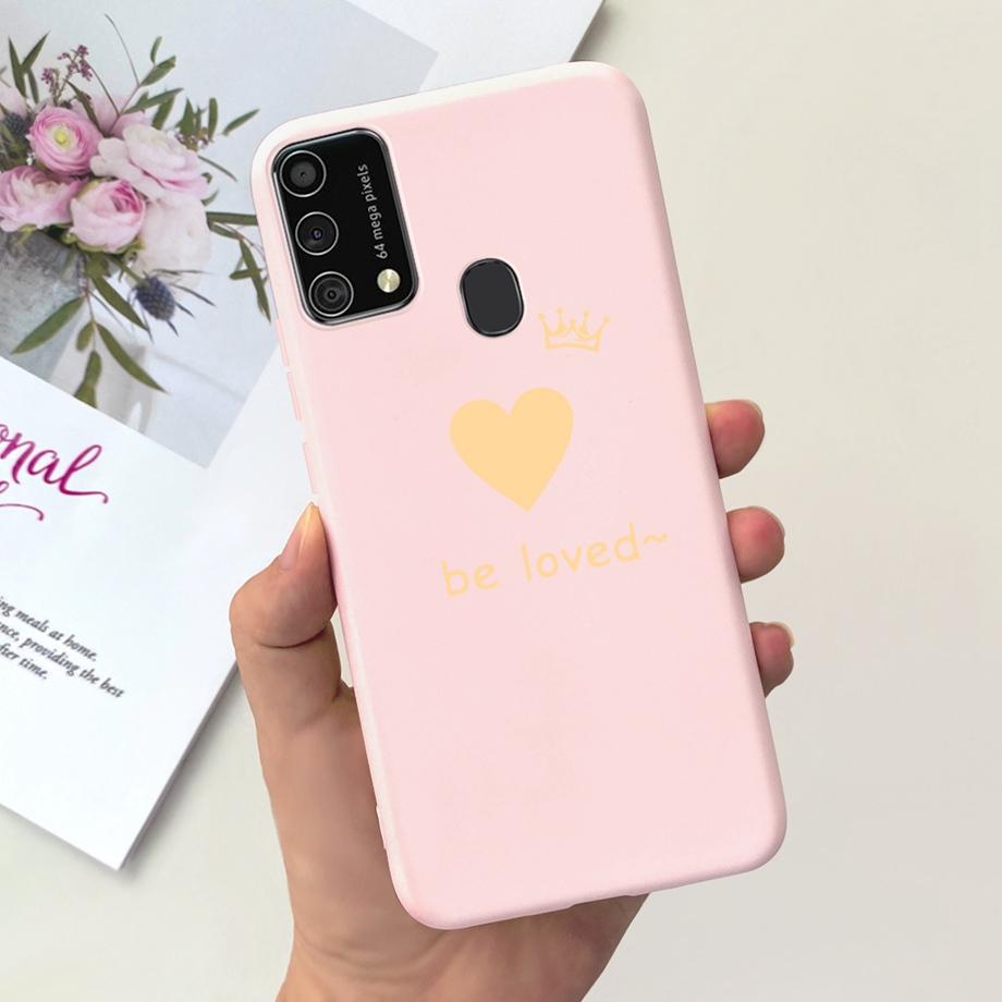 For Samsung M31 M21 2020 SM-M215F Case Ultra Soft Bumper Flower Cat Painting Housing On Smasung Galaxy M21 M 31 Funda Bumper
