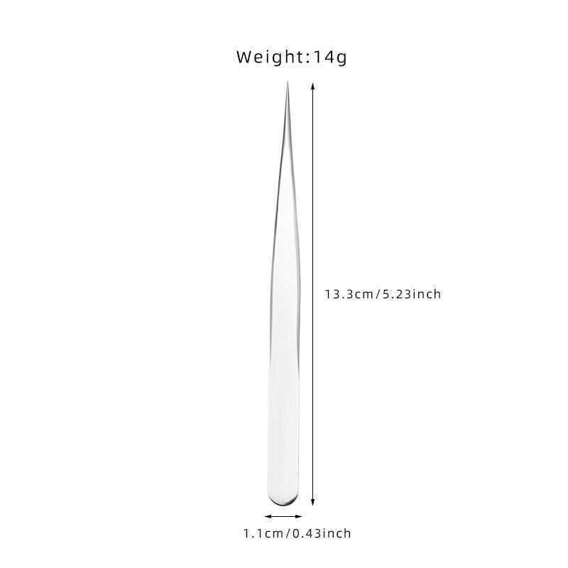 Gold Feather Eyelash Tweezers: Round Head for False Eyelashes, Long Gold Eagle Beak for Eyelash Artists.