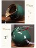 Ancient Method Fish Ecosystem: Flowing Water Pottery Jar with Open Circulation for Creative Landscaping and Balcony Décor.