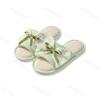 Fashion Summer Linen Women Slippers Cute Cartoon Home Slippers Comfortable Platform Ladies Fashion Bowknot Indoor Slipper Wholesale