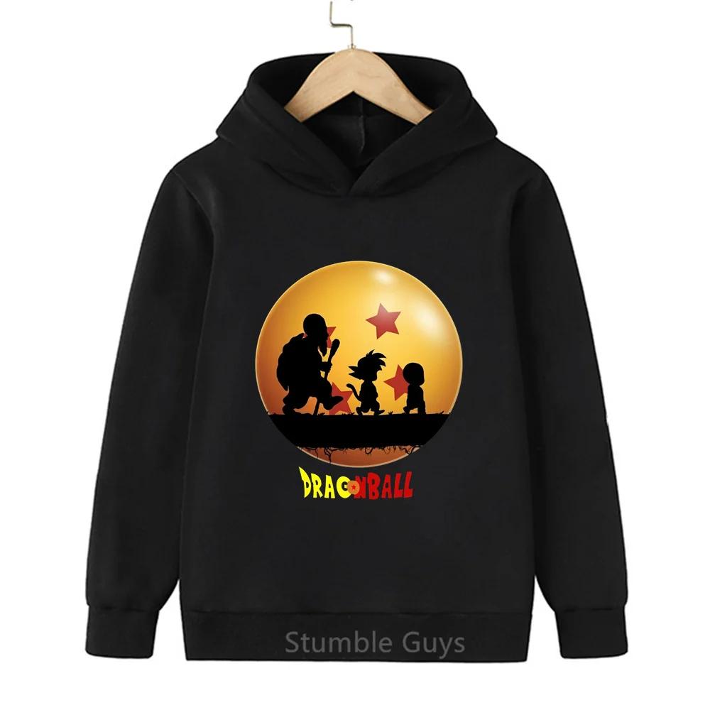 Boys DBZ Hoodie Spring Autumn Goku Vegeta Super Saiyan Kakarot Girls Clothes Sweatshirt