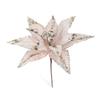 Sequins Artificial Poinsettia Flower Large Sequins Flower  Wedding Decoration