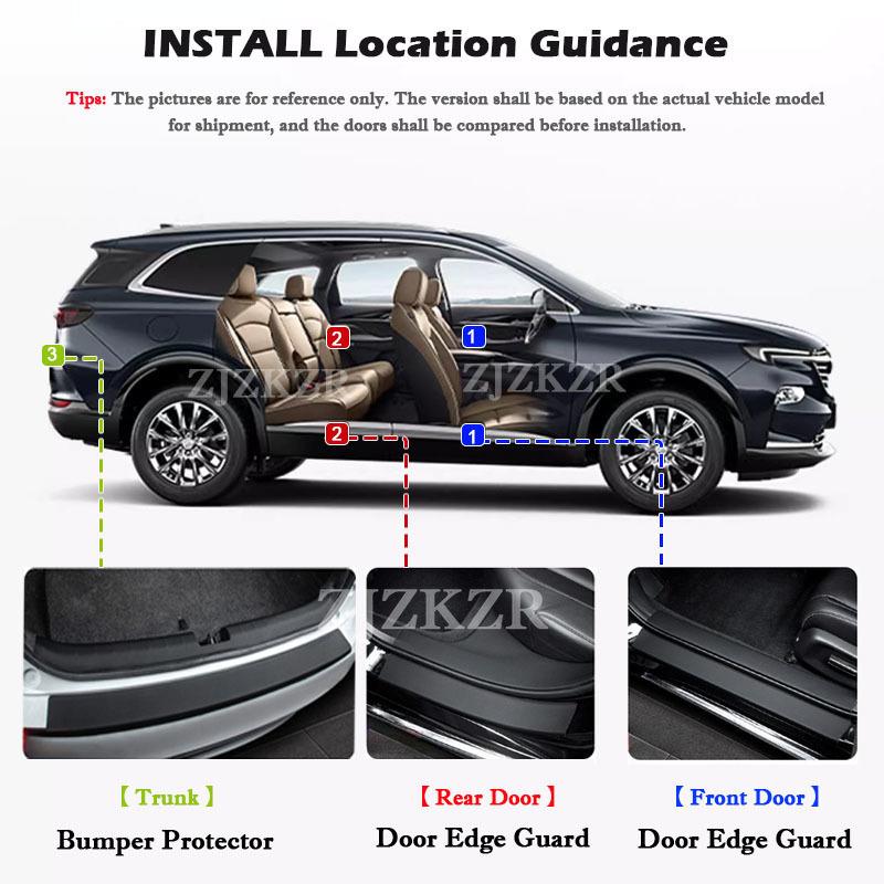For Honda CR-V CRV 2012-2025 Car Door Sill Scuff Stickers Trunk Panel Guards Protector Trim Anti-scratch Exterior Parts Decor