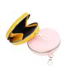Solid Round Mini Wallet Women Portable Coin Bag Men Cosmetic Bag Multi-functional Student Coin Purse Keyring