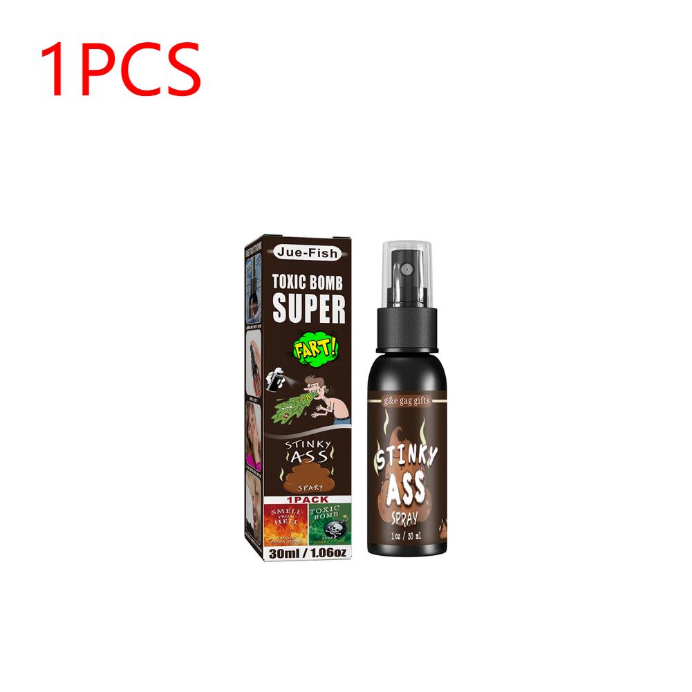 1-5X 30ml Smelly Fart Spray Can Stink Ass-Smelly Stinky Gas Crap Gag Prank Stuff Novelties Joke Halloween Party Supplies