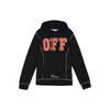 Off-White Letter Print Hoodie Unisex Black OMBB021F172460441019