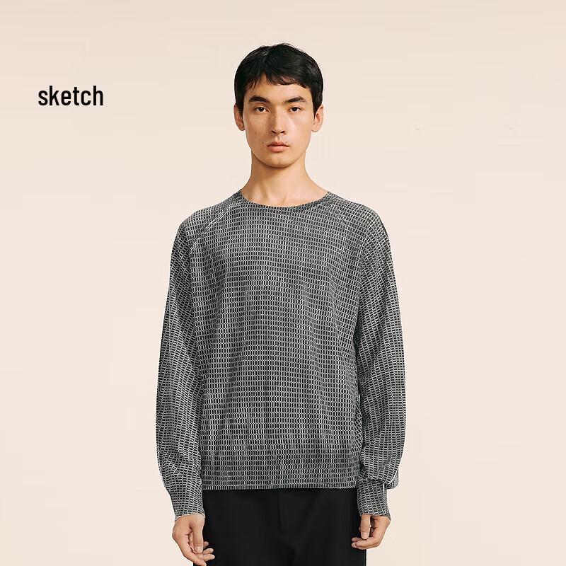 

CROQUIS Men s 2024 Autumn H-Silhouette Crew Neck Long Sleeve Sweater S