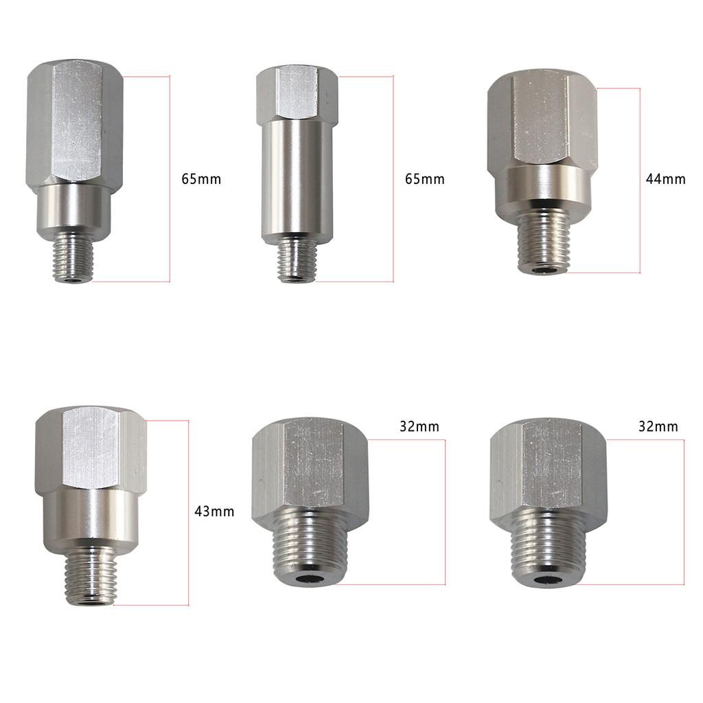 6pcs LS Master Adapter Set Engine Oil & Coolant Sensor 18 38 12 NPT LS1 LS3 Replacement for