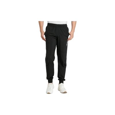 Logo Print Elastic Waist Joggers Men Bottoms Black 585260-01