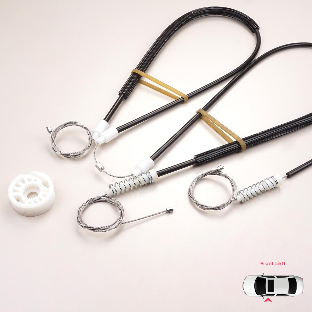 BWR1205 Electric Window Lifter Regulator Repair Kit Front Left for Peugeot 206 CC 2D T16 2000-2008 2-Door Coupe Cabrio 9221Y3