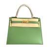 Halbhandgefertigt Leder KL Tasche zweite Generation Palmenmuster tragbar Schulter Umhängetasche Damen Pendeln 25cm leichter Luxus