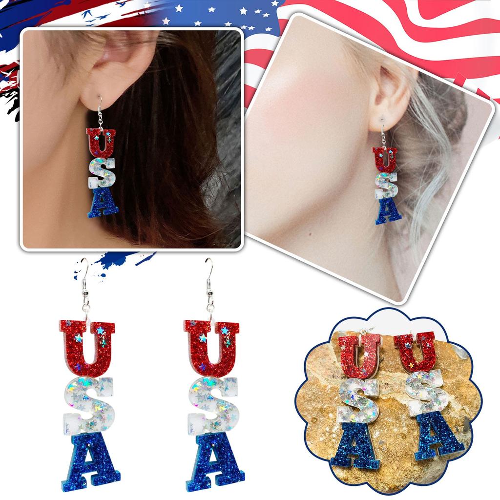 Independence Day Earrings Independence Day Earrings Accessories Gifts