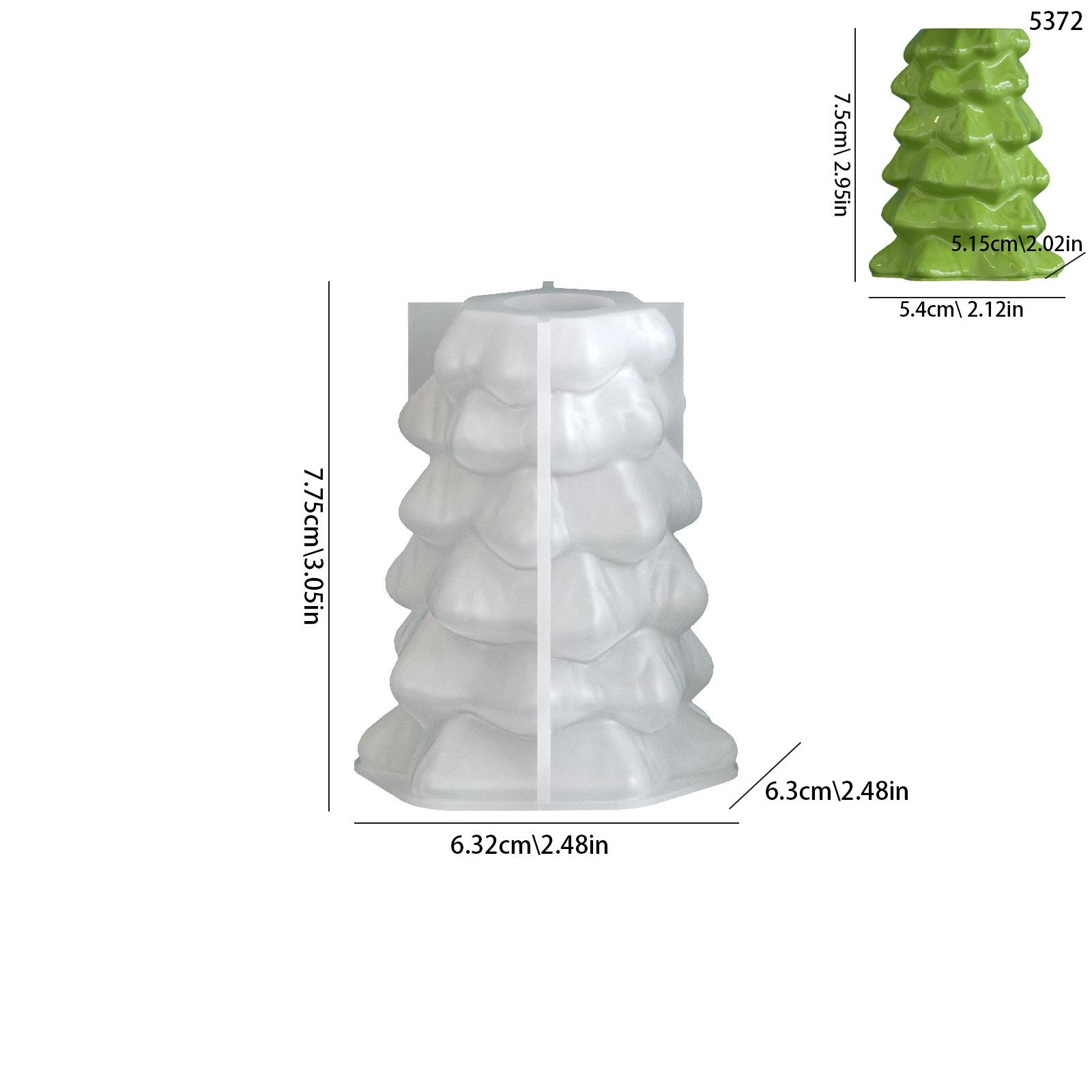 

Resin Mold Silicone Plaster Mold Christmas Tree Candle Holder Plaster Candle Base Mold For Home Decor Hobby Crafting Candle