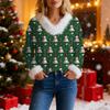 Women's Fashion Sweater Casual Long Sleeve Knit Pullover Printed Top