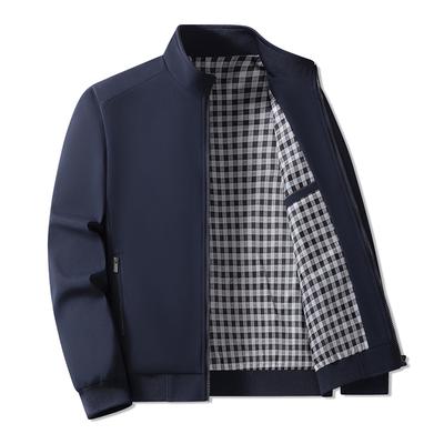 Men Big Size Stand Collar Casual Jacket Men Business Lightweight Windproof Coats Autumn Winter Warm Outerwear