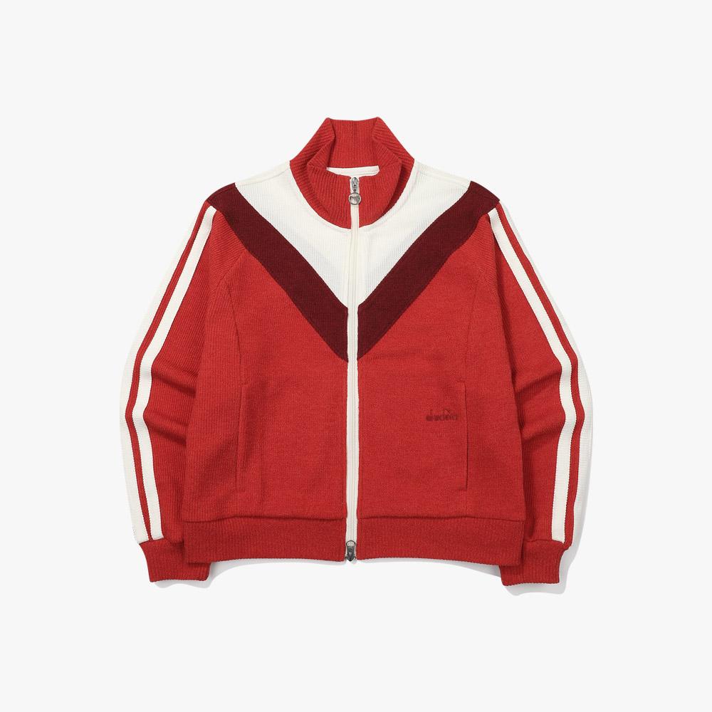 Diadora Montello Knit Track Jacket Red