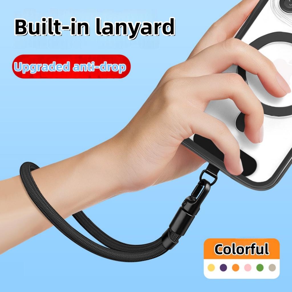 Universal Adjustable Mobile Phone Lanyard Short Wrist Strap with Self-locking Anti-drop Design Durable Polyester Phone Strap