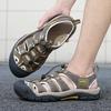 Damensandalen Sommer Outdoor Wanderschuhe Schwarz Braun Strandschuhe Lässige Römische Sandalen für Paare Übergröße