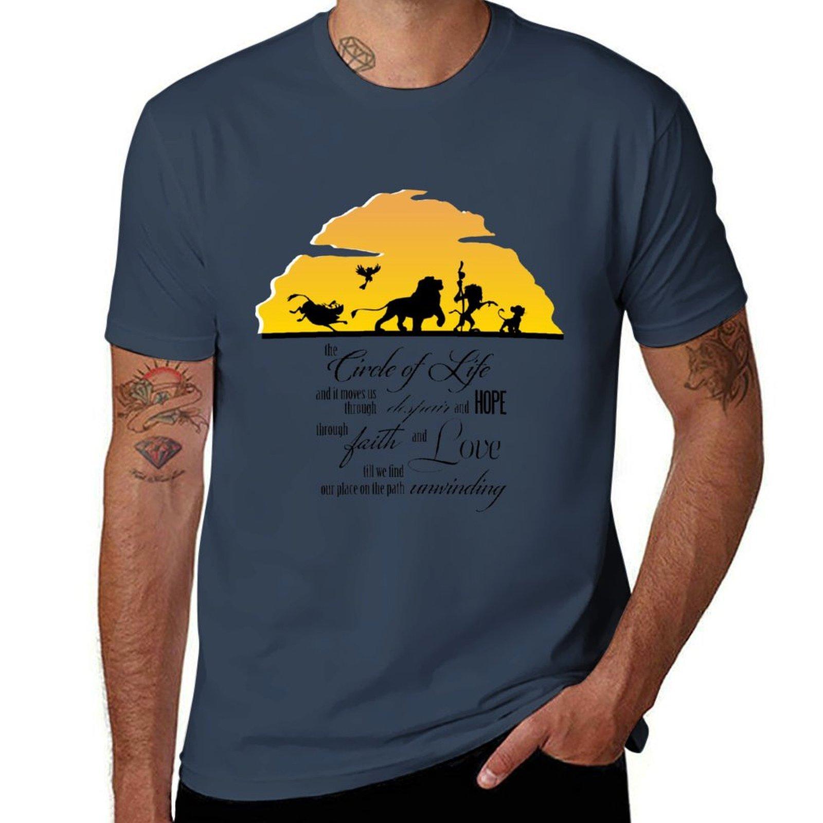 the circle of life TShirt Basic Breathable Solid Color TShirt S