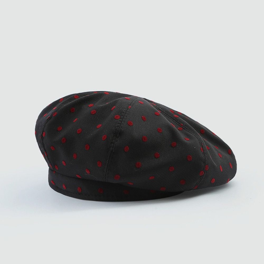 Korean Painter Berets Versatile Beanie Cap Ins Polka Dot Berets  Streetwear