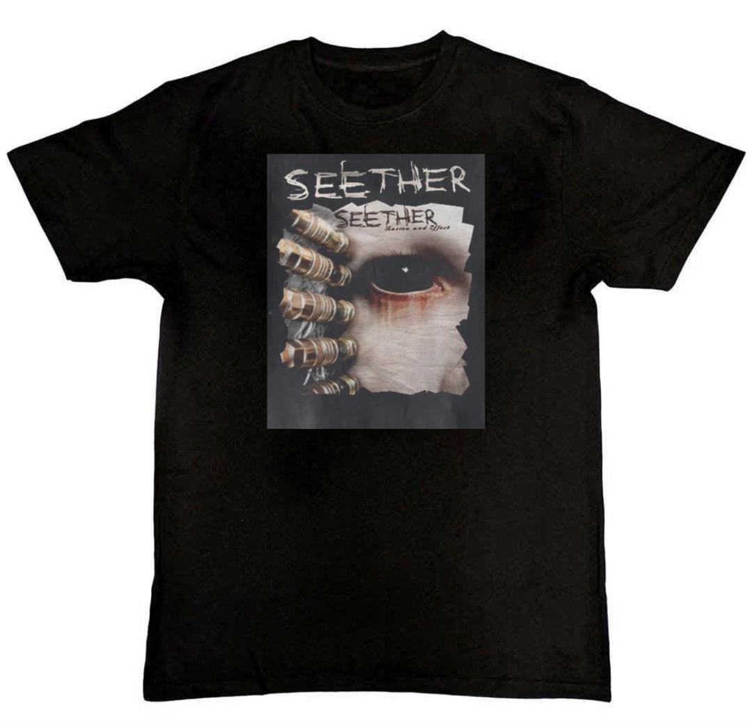Seether Karma and Effect Graphic Print Mens T-Shirt S